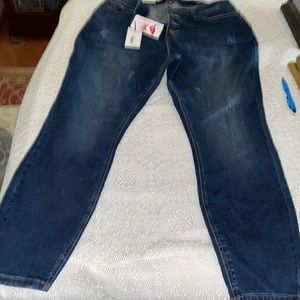 Judy blue button fly little distressing